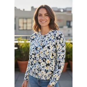Ann Taylor Women's Daisy Floral Cardigan Size Small